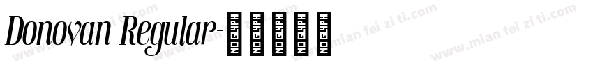 Donovan Regular字体转换